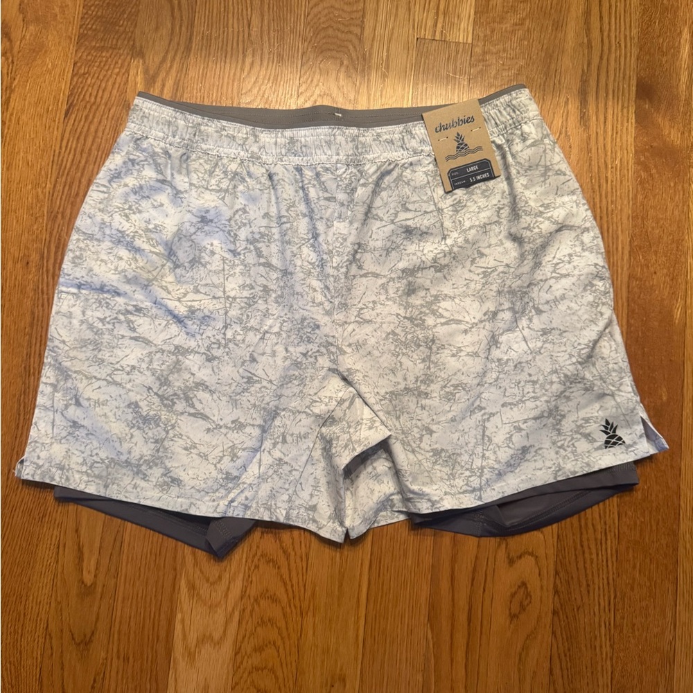 NWT Chubbies Wash On Wash Offs 5.5” Ultimate Training Short with Exposed Liner